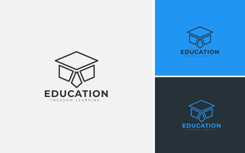 minimal smart education logo design the concept for the books pen line art vector original