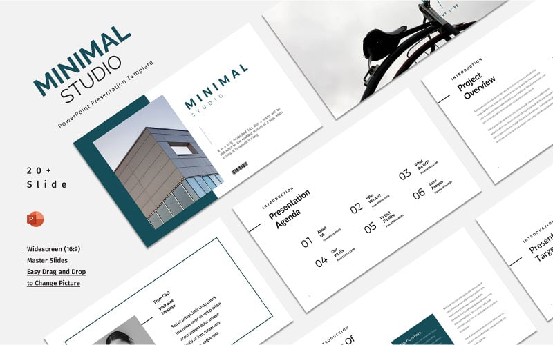 minimal studio powerpoints presentation original