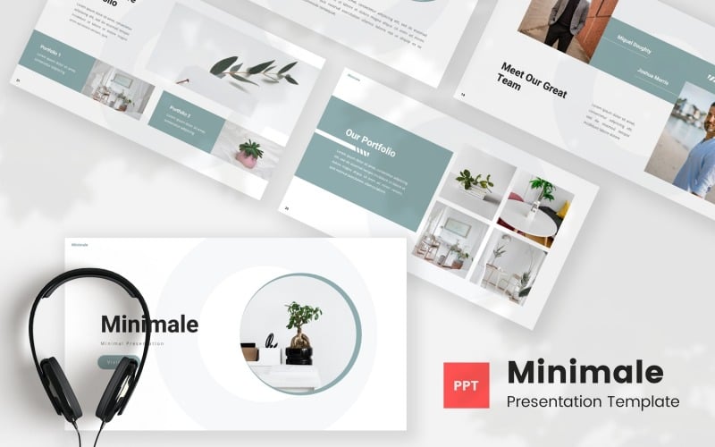 minimale minimal powerpoint template original