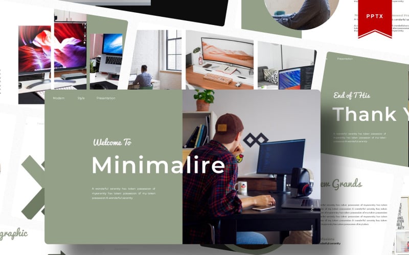 minimalire powerpoint template original