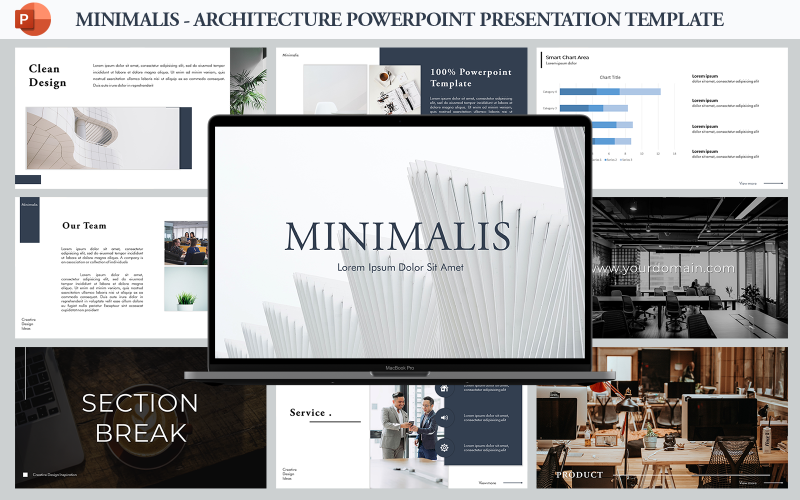 minimalis architecture presentation template original