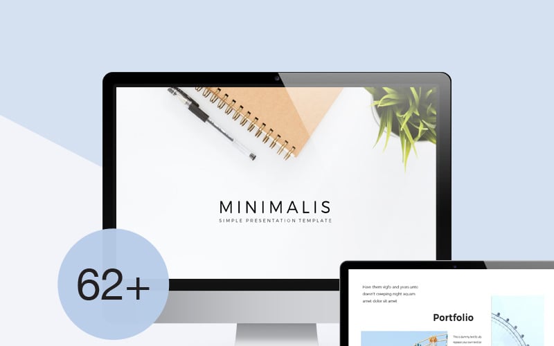 minimalis powerpoint template original