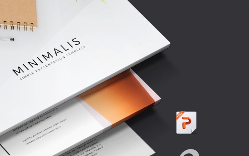 minimalis powerpoint template original