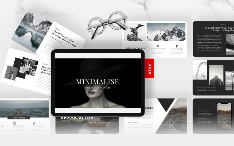 minimalise minimal powerpoint template original