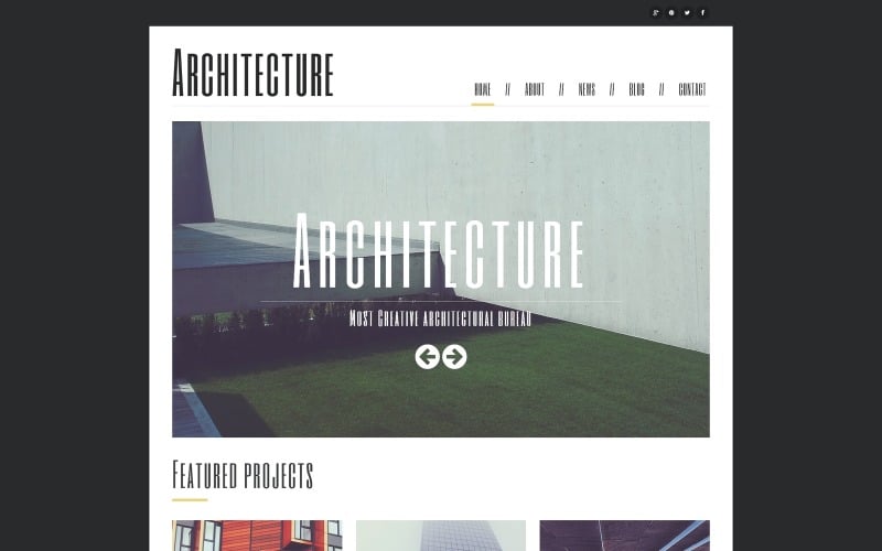 minimalism in architecture joomla template original