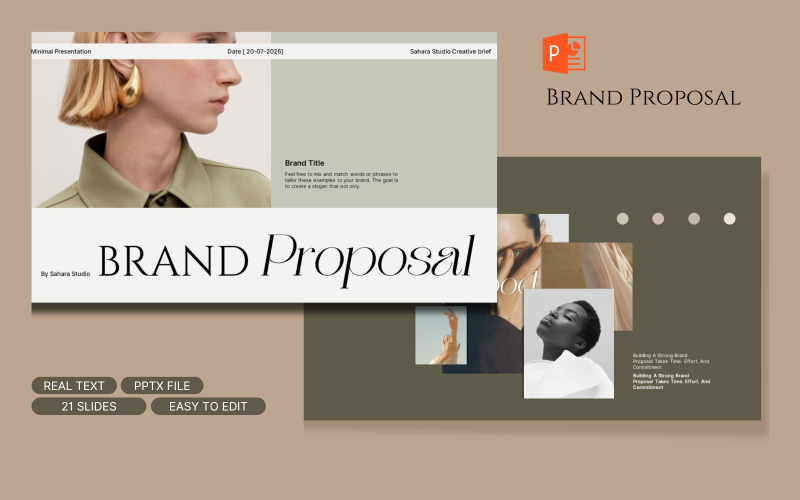 minimalist brand proposal original