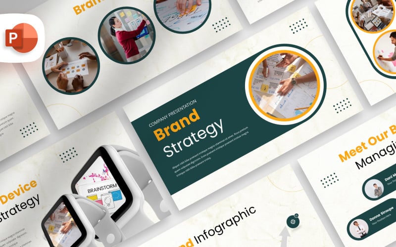 minimalist brand strategy powerpoint template original