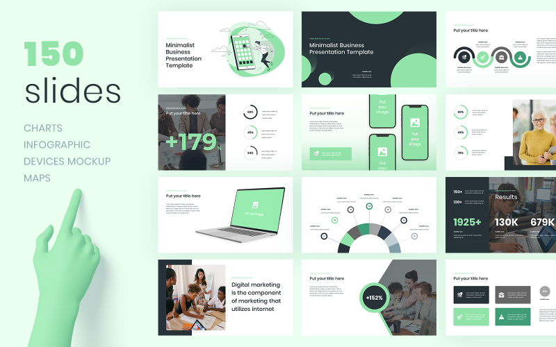 minimalist business powerpoint presentation template original