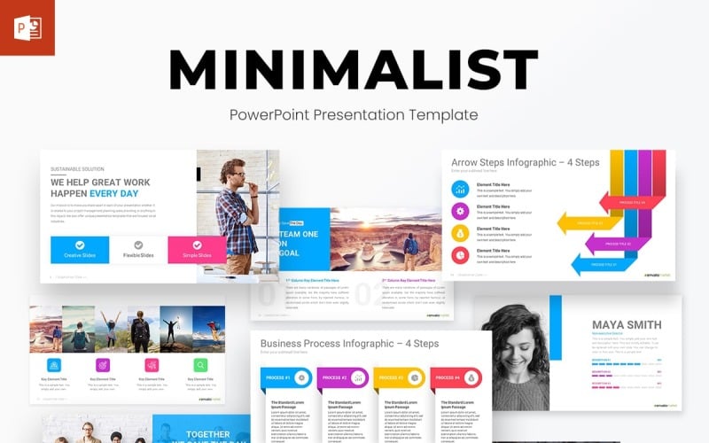 minimalist powerpoint presentation template design original