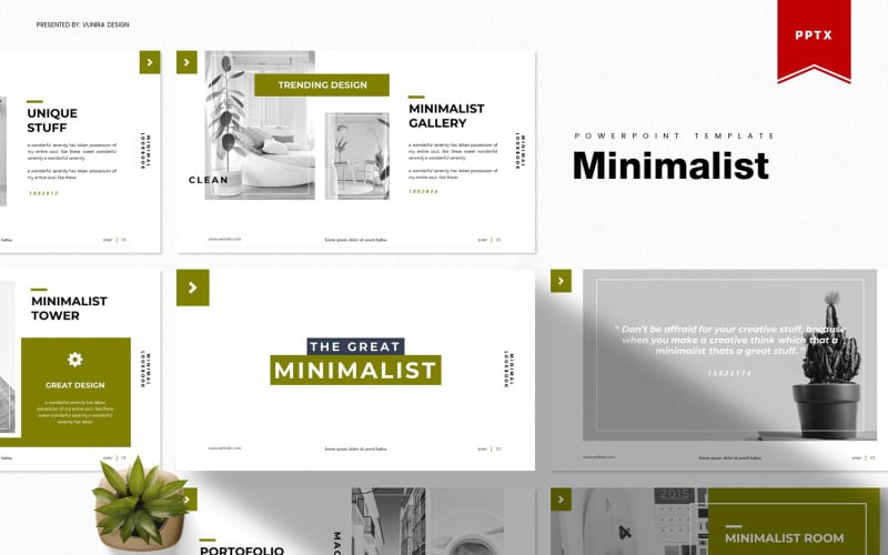 minimalist powerpoint template original