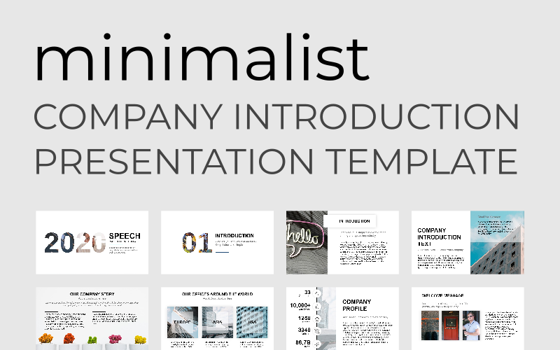 minimalist presentation powerpoint template original