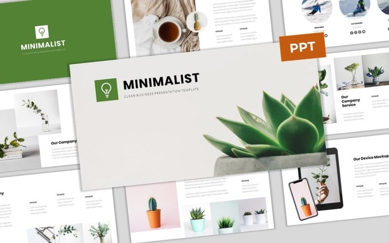 minimalist simple amp modern business powerpoint template original