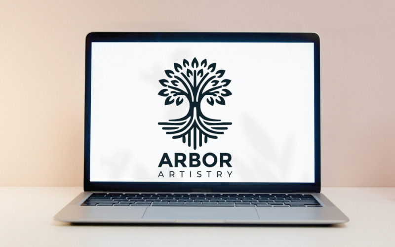 minimalist tree logo design for organic and sustainable brands original