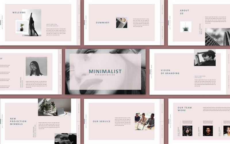 minimalistic minimal presentation template original