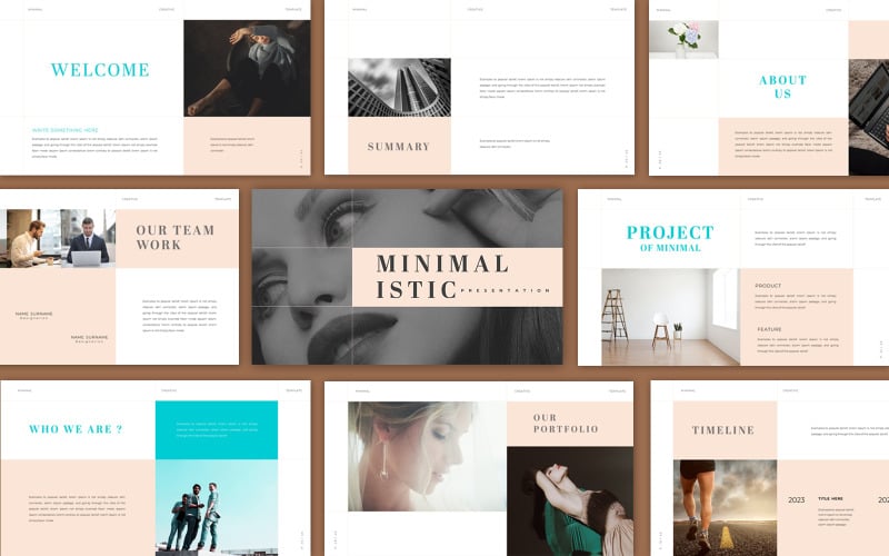 minimalistic simple minimal presentation template original