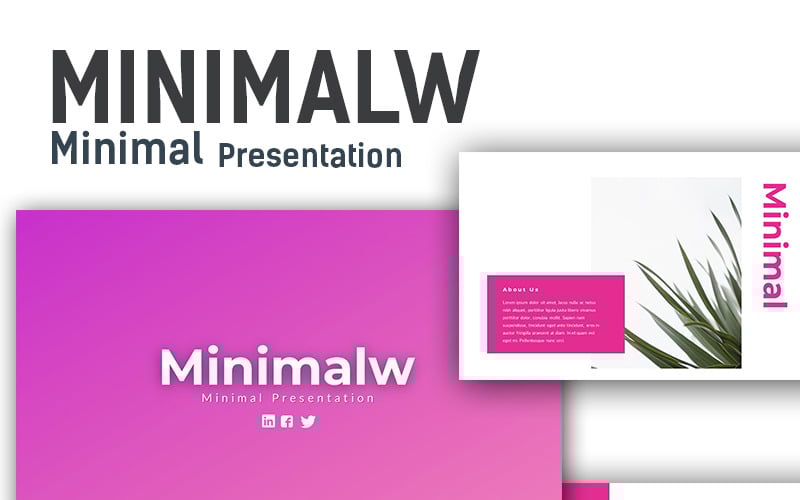 minimalw powerpoint template original