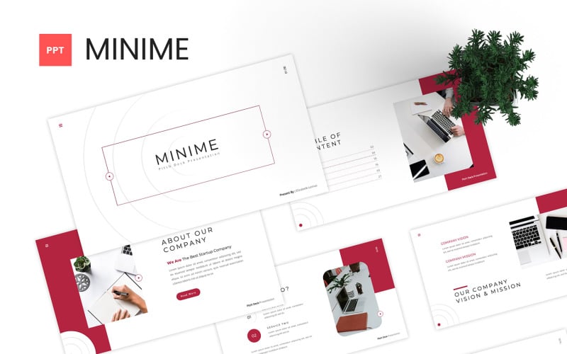 minime pitch deck powerpoint template original