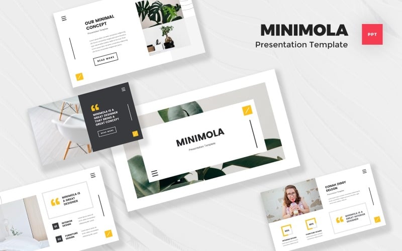 minimola minimalist powerpoint template original