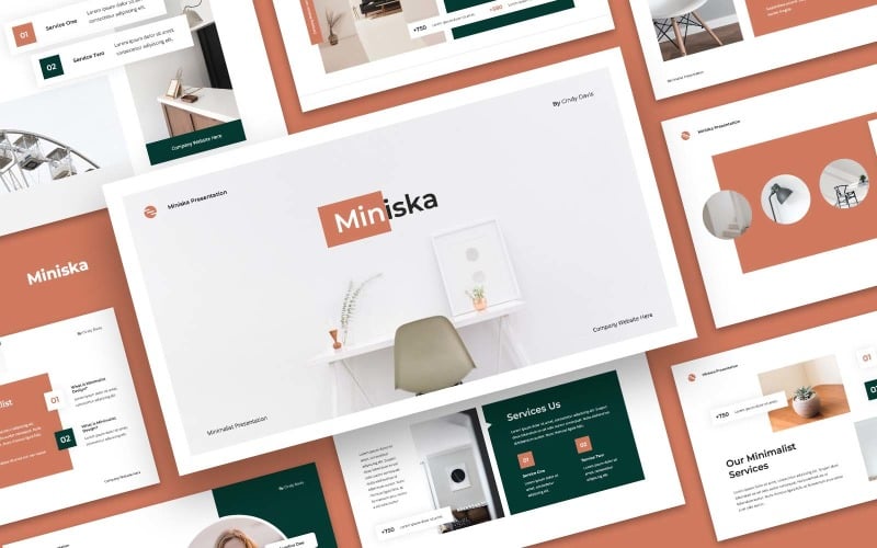 miniska clean and minimalist powerpoint template original