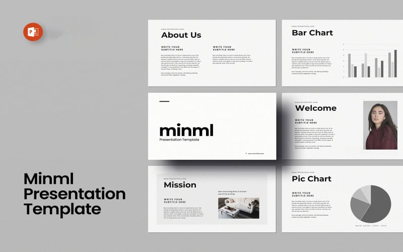 minml powerpoint presentation template original