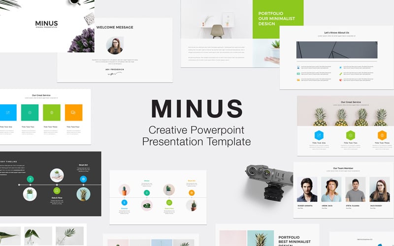 minus powerpoint template original