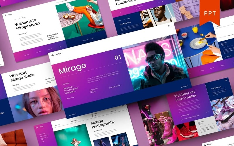mirage business powerpoint template original