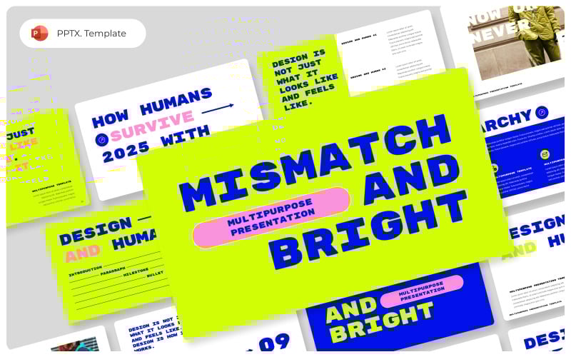 mismatch and bright multipurpose powerpoint template original