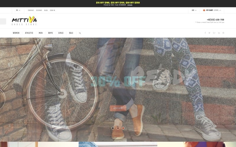 mittiva shoes store prestashop theme original