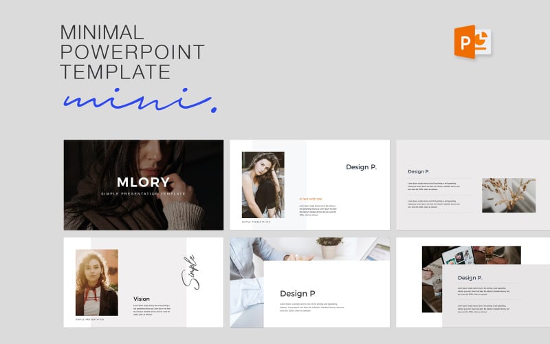 mlory minimal powerpoint template original