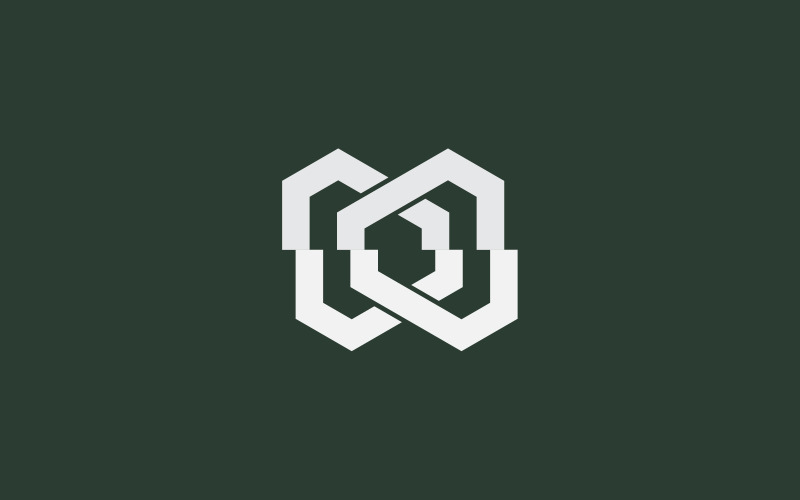 mm letter logo design template original