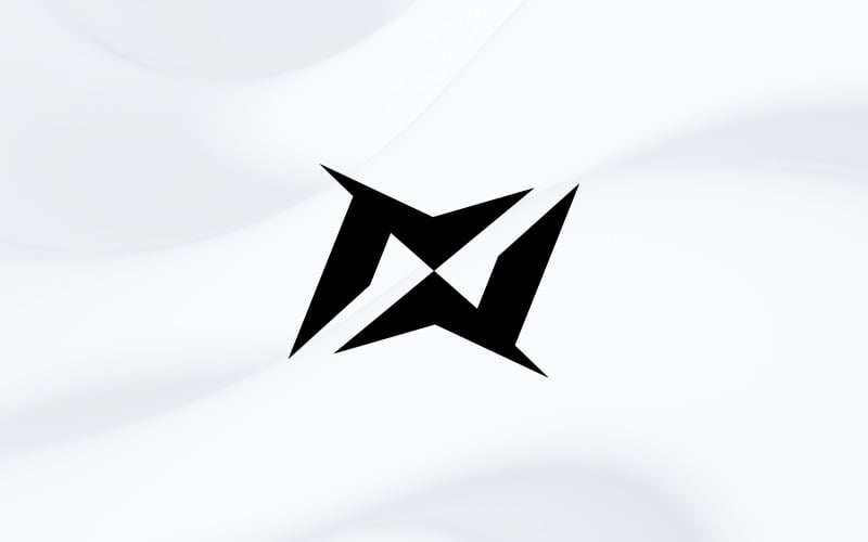 mm letter minimal logo design template original