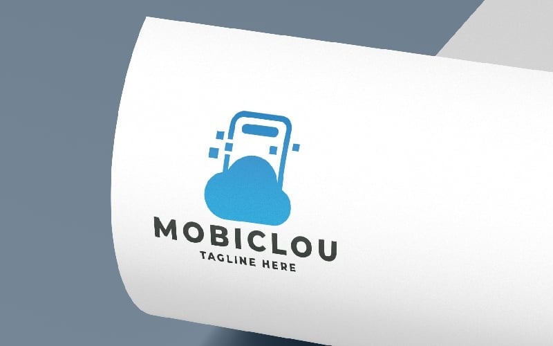 mobile cloud logo pro template original