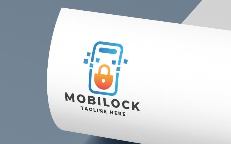 mobile lock logo pro template original