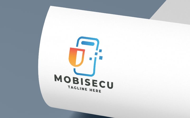 mobile security logo pro template original