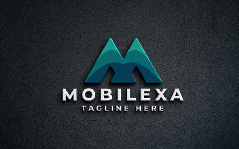 mobilexa letter m logo pro template original