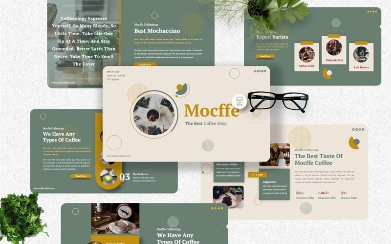 mocffe coffee shop powerpoint template original