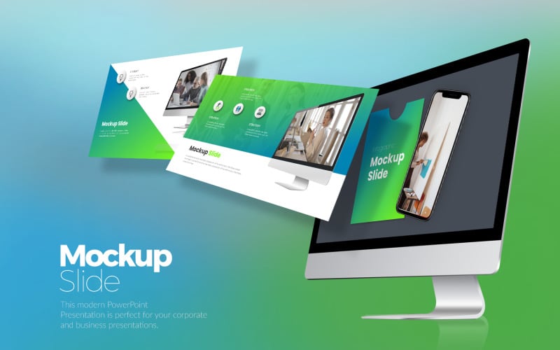 mockup slide powerpoint presentation original