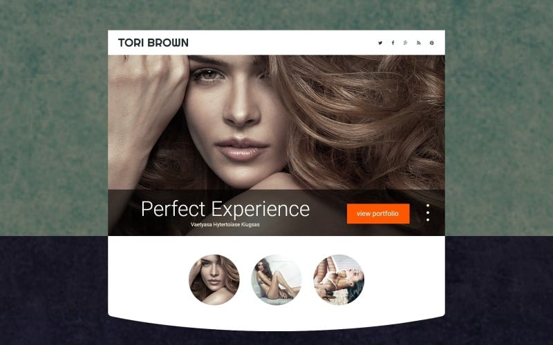 model agency responsive landing page template original