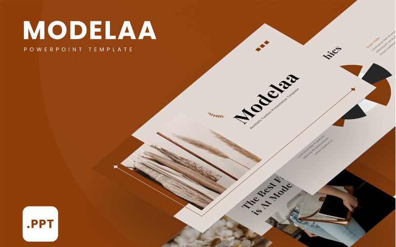 modelaa fashion aesthetic powerpoint template original