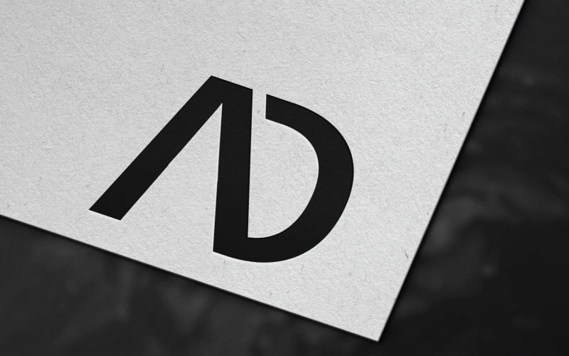 modern ad letter logo template design original