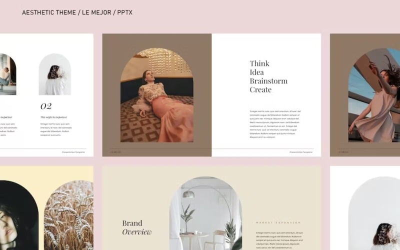 modern aesthetic presentation powerpoint original