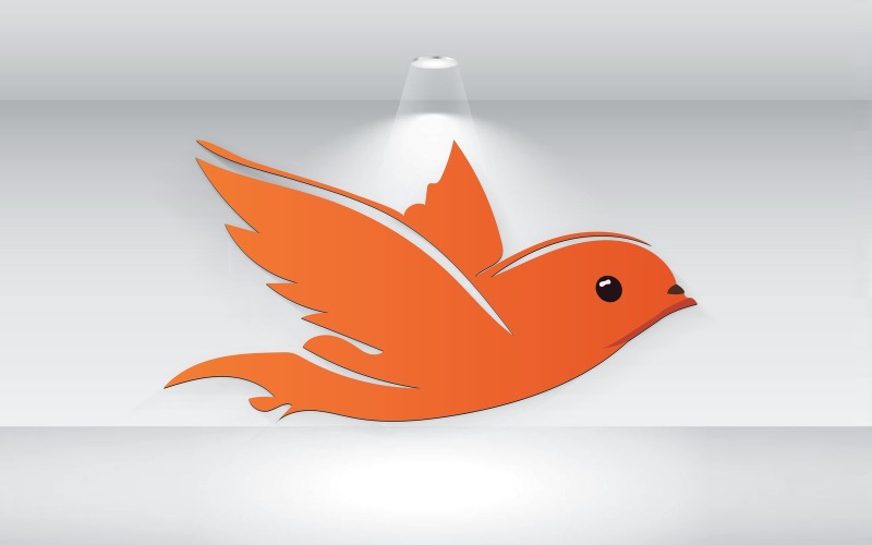 modern bird logo template vector original
