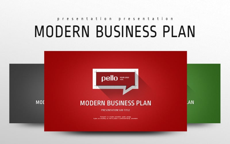 modern business plan powerpoint template original
