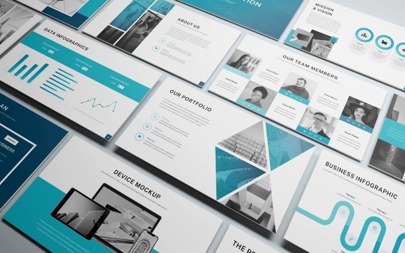 modern business powerpoint presentation template premium template original