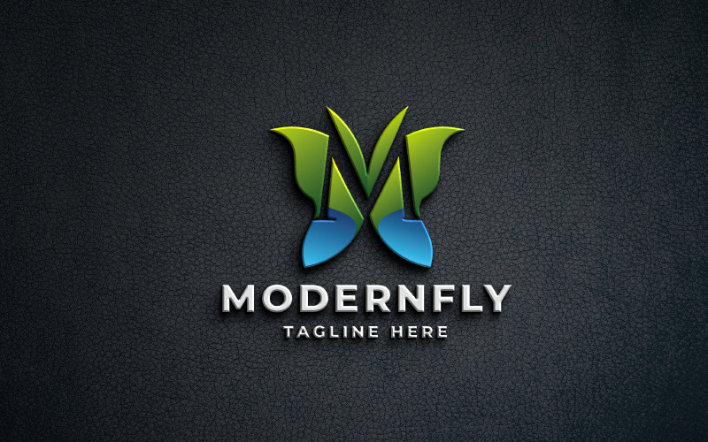 modern butterfly logo pro template original