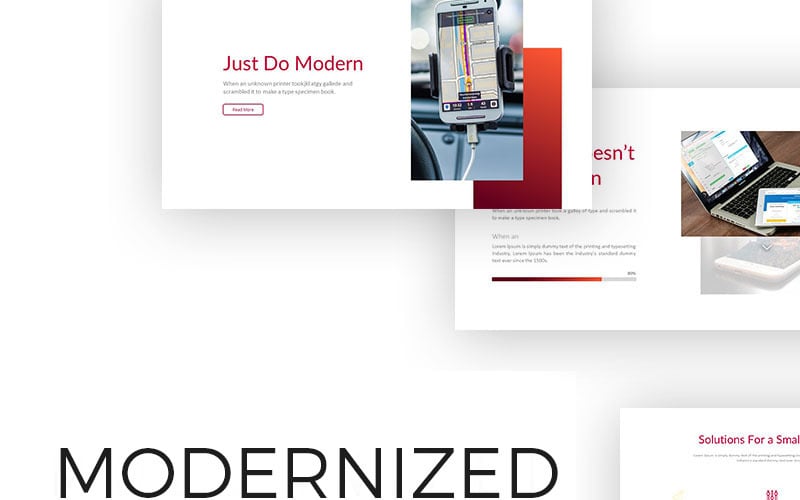 modern clean presentation powerpoint template original