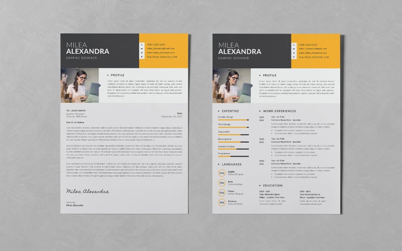 modern design resumecv psd design templates original