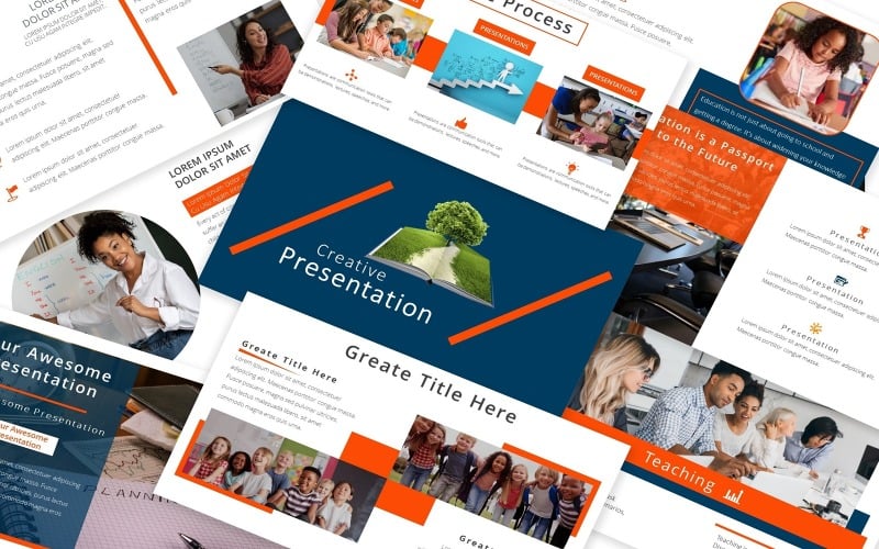 modern education multipurpose powerpoint template original