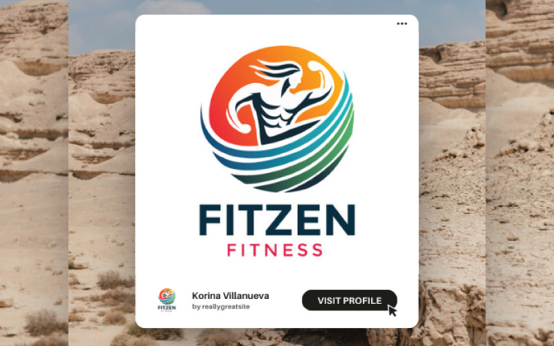 modern fitness logo design for gyms trainers and health brands original