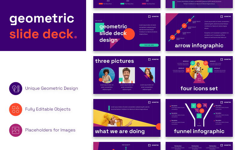 modern geometric presentation powerpoint template original